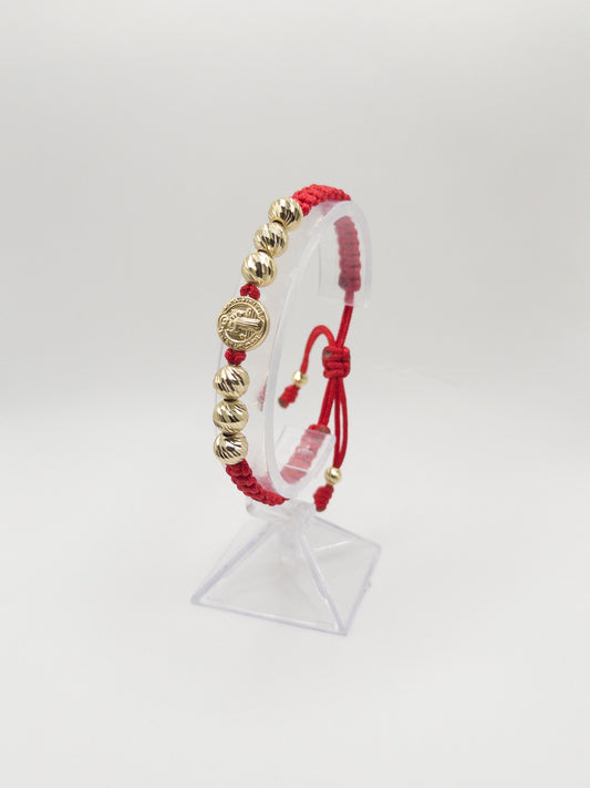 TEJIDA SAN BENITO BALINES #8 DIAMANTADOS ORO LAMINADO 18K