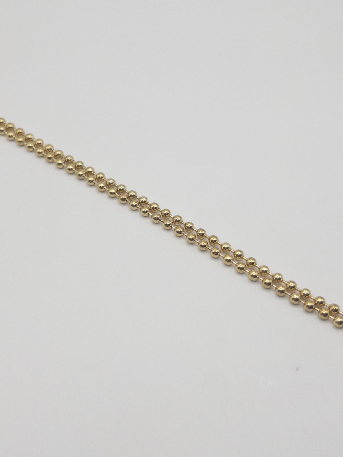 CADENA MILITAR HOMBRE ORO LAMINADO 18K