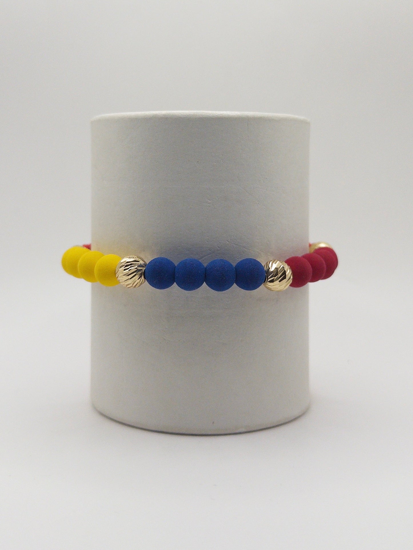 TEJIDA SELECCION COLOMBIA #8 DIAMANTADO ORO LAMINADO 18K