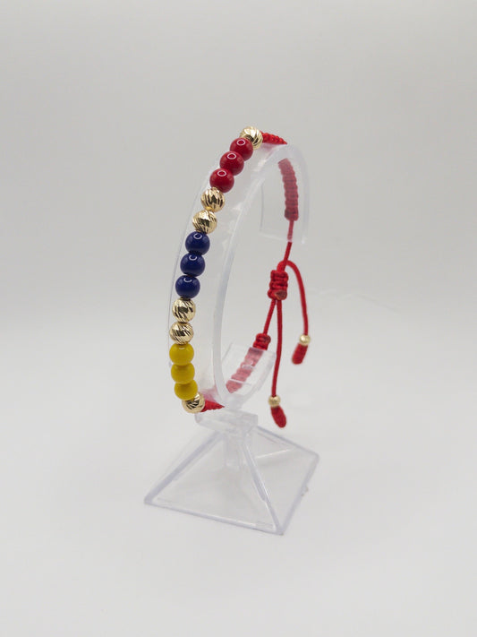 TEJIDA SELECCION COLOMBIA #6 DIAMANTADO ORO LAMINADO 18K