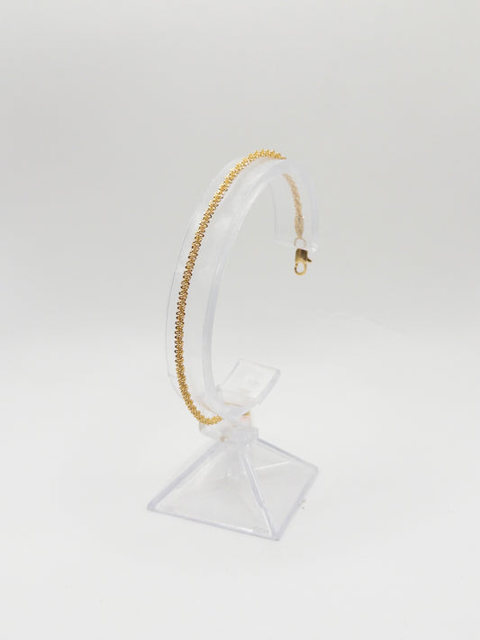 PULSERA CORDON BRILLO 21CM ORO LAMINADO 18K