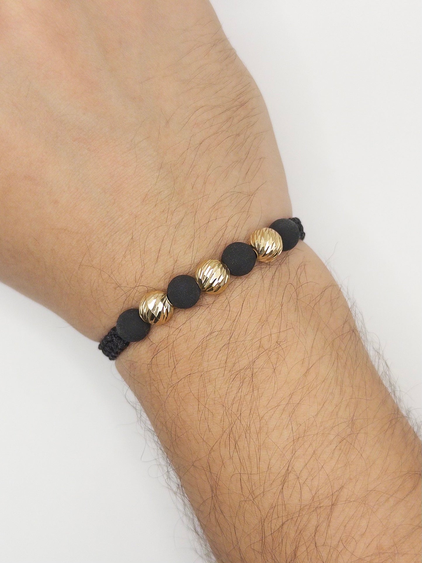 TEJIDA 3 BALINES #8 NEOPRENO DIAMANTADO ORO LAMINADO 18K