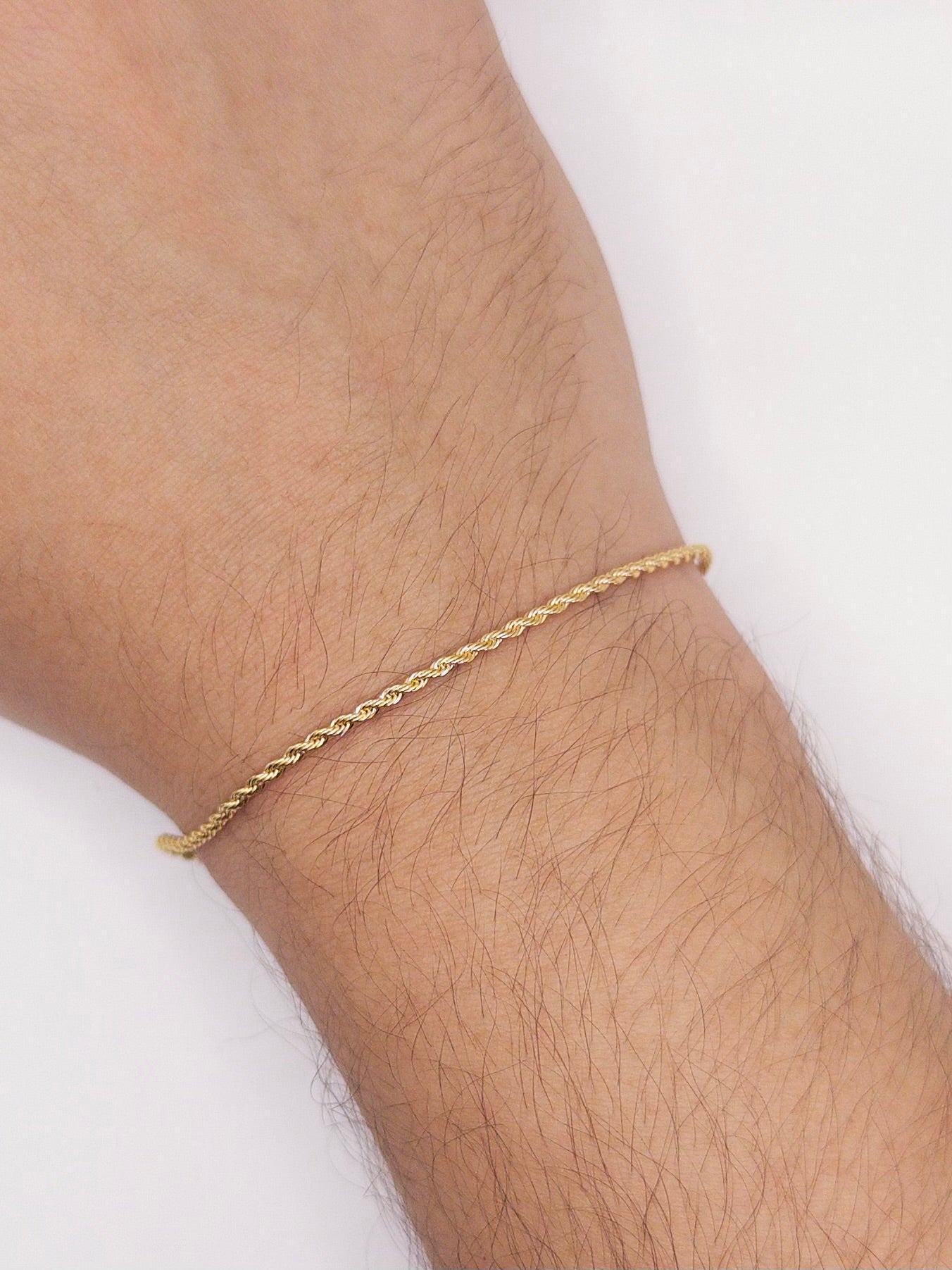PULSERA LAZO 1,7MM 19CM ORO LAMINADO 18K