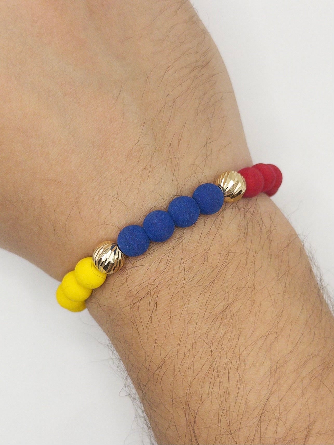 TEJIDA SELECCION COLOMBIA #8 DIAMANTADO ORO LAMINADO 18K