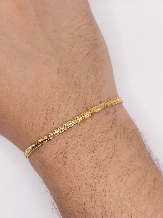 PULSERA SERPIENTE 20CM ORO LAMINADO 18K