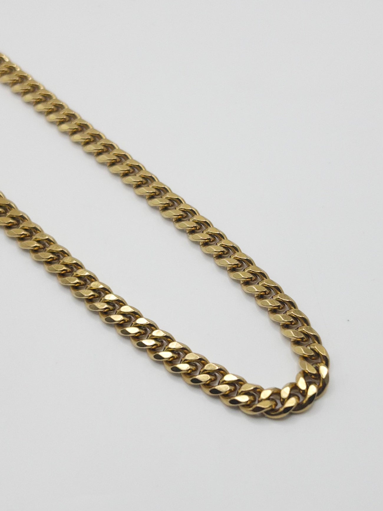 CADENA CUBANA HOMBRE ORO LAMINADO 18K