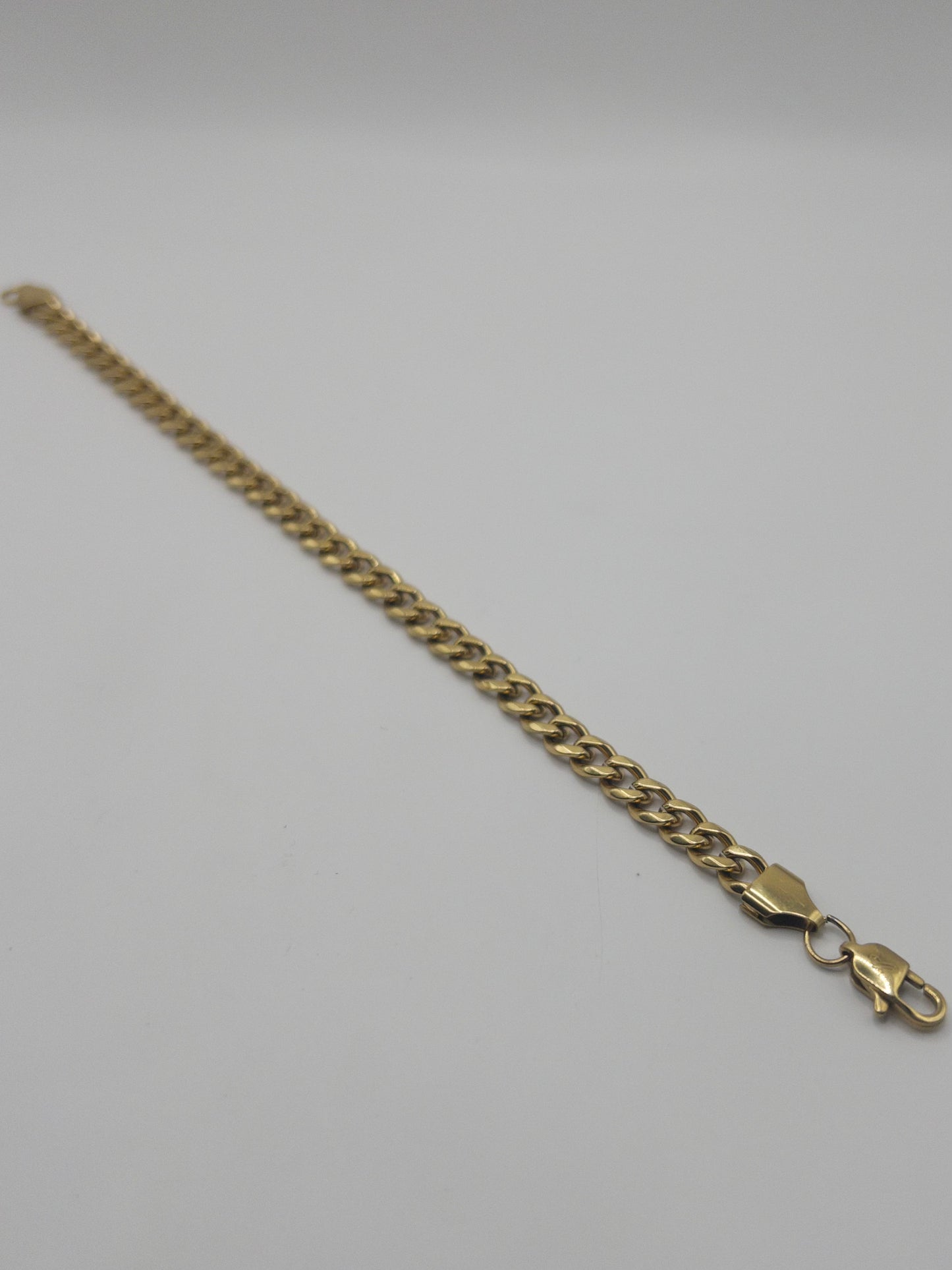 PULSERA CUBANA HOMBRE ORO LAMINADO 18K