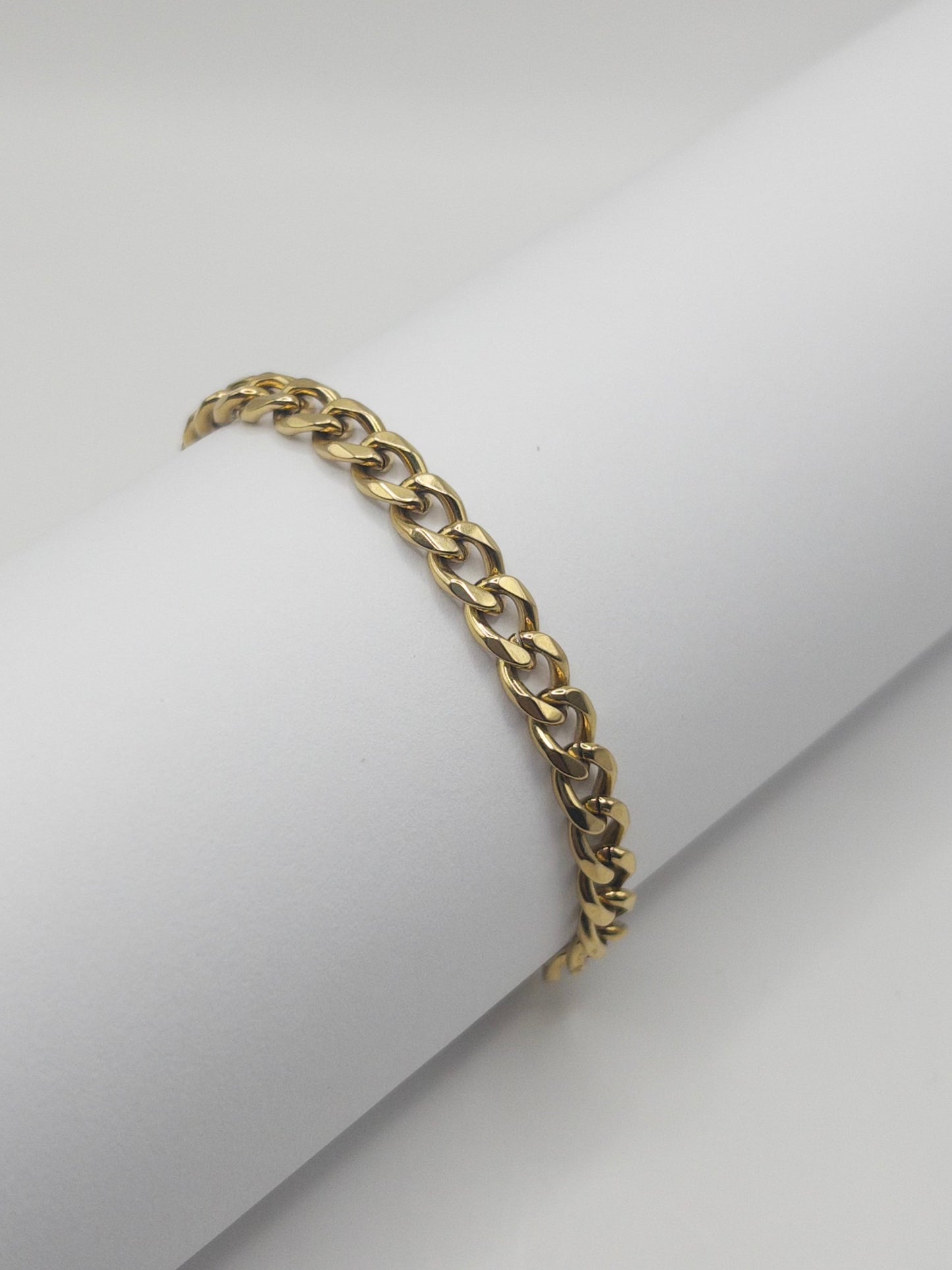 PULSERA CUBANA HOMBRE ORO LAMINADO 18K