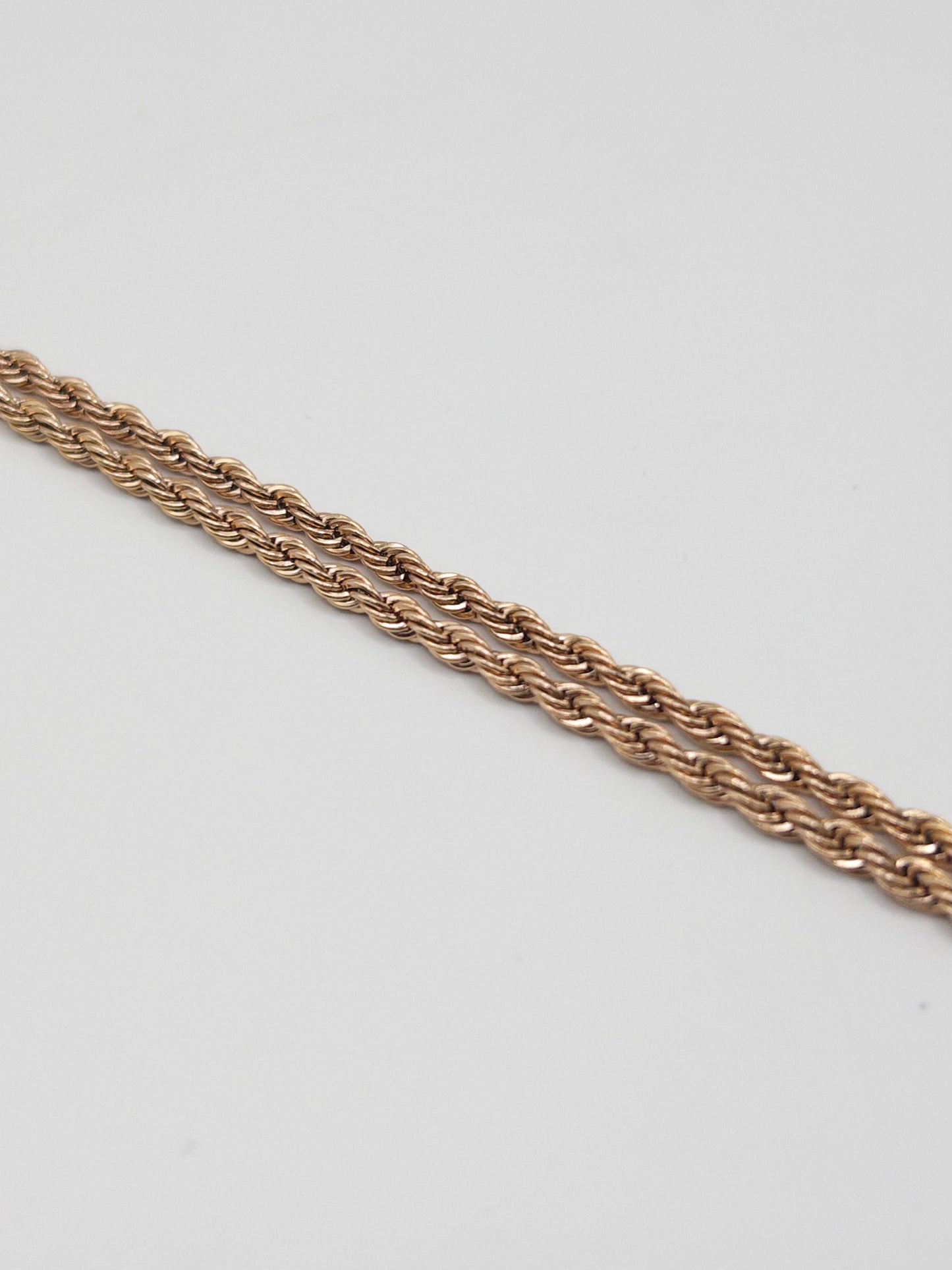 CADENA LAZO ROSA MUJER ORO LAMINADO 18K