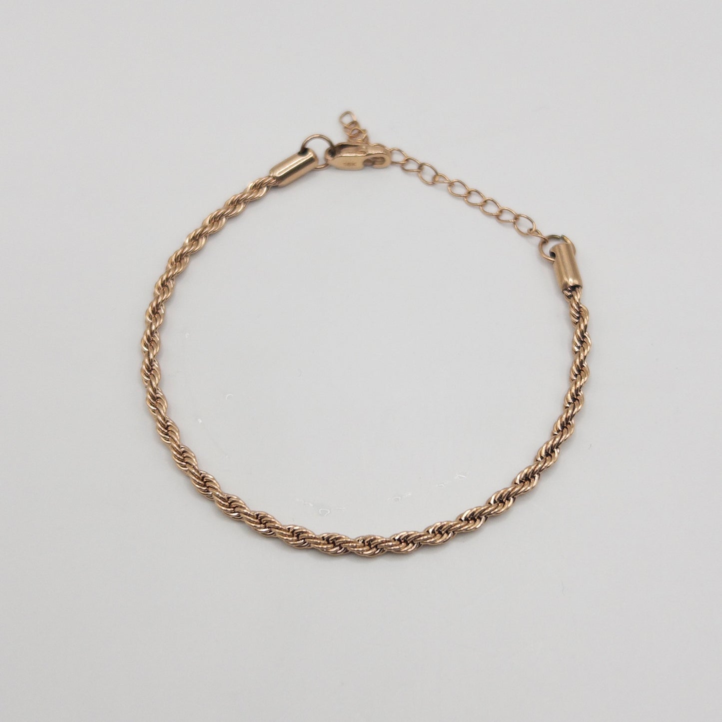 PULSERA LAZO ROSADA ORO LAMINADO 18K
