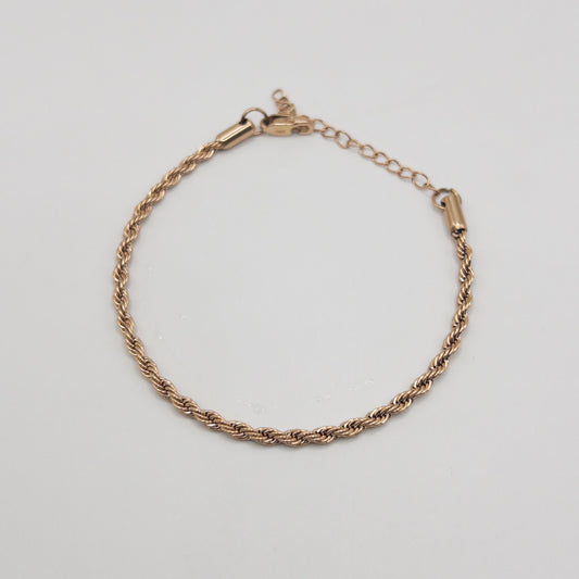 Pulsera Lazo Oro Rosa Mujer