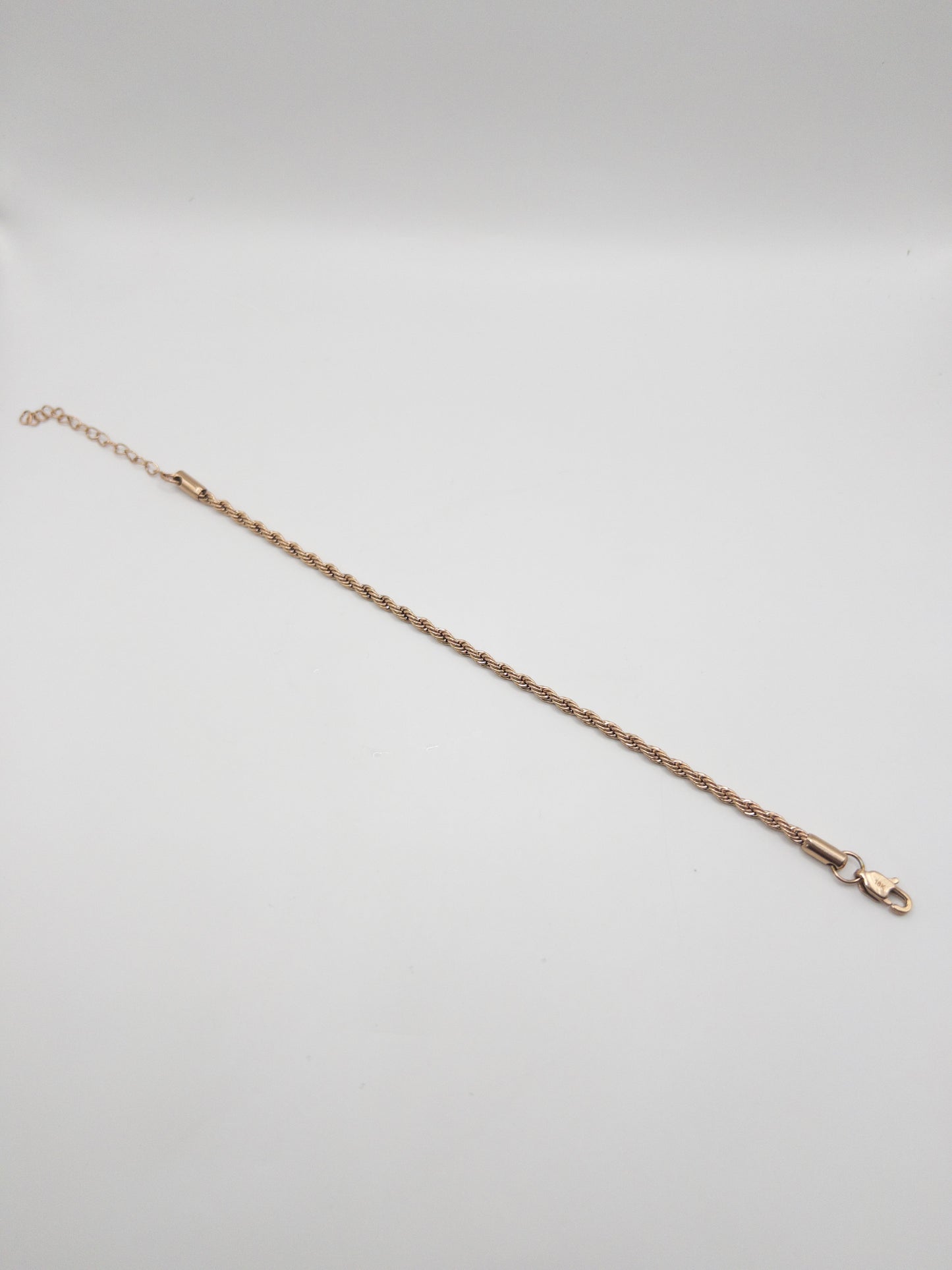 PULSERA LAZO ROSADA ORO LAMINADO 18K