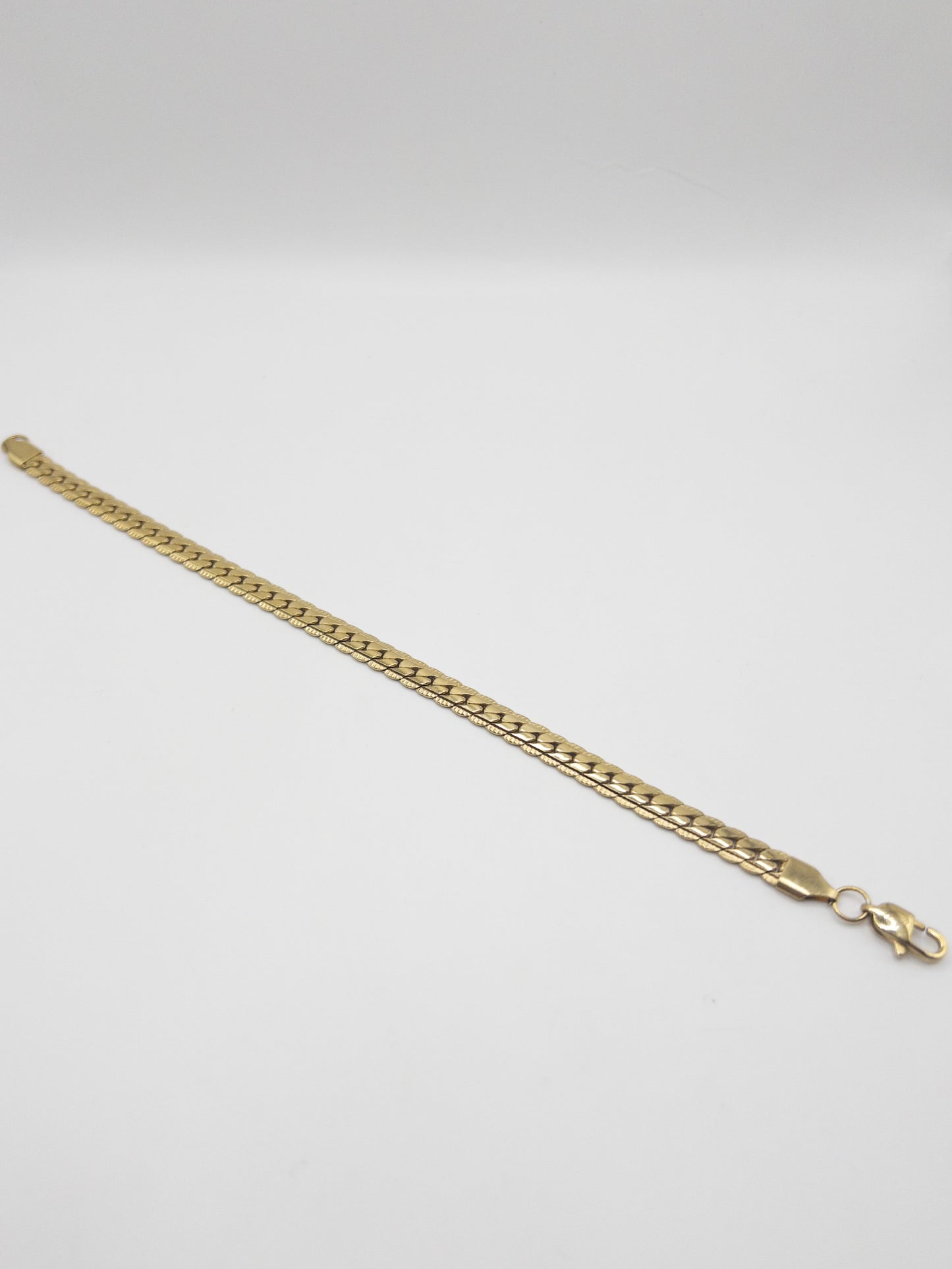 PULSERA GRABADA HOMBRE ORO LAMINADO 18K