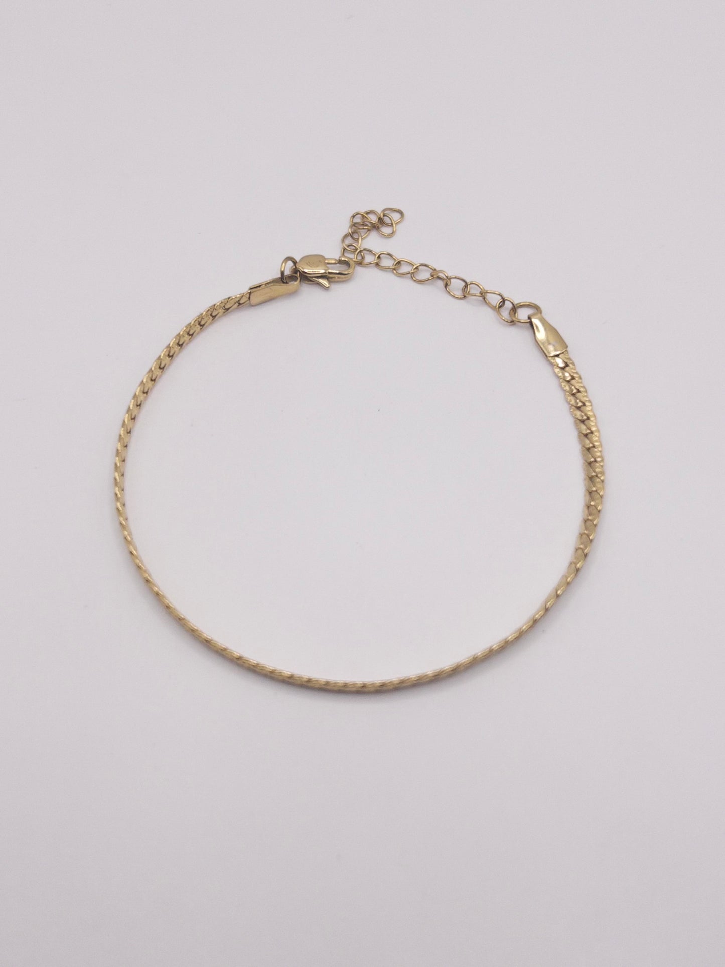 PULSERA GRABADA MUJER ORO LAMINADO 18K