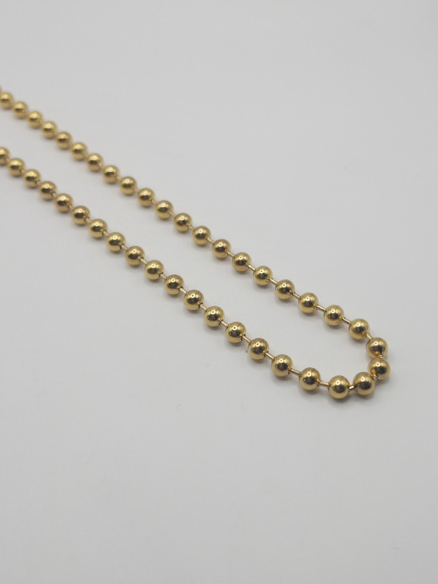 CADENA MILITAR HOMBRE ORO LAMINADO 18K