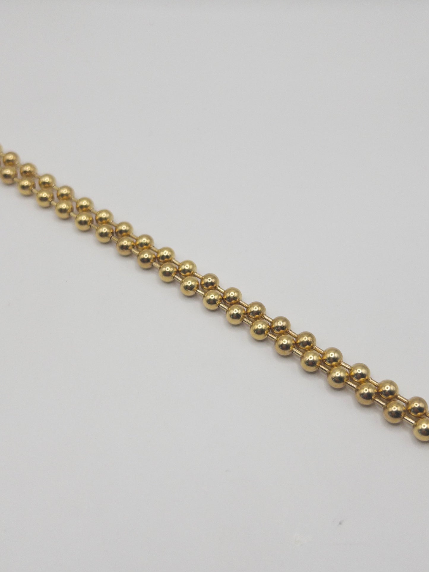 CADENA MILITAR HOMBRE ORO LAMINADO 18K
