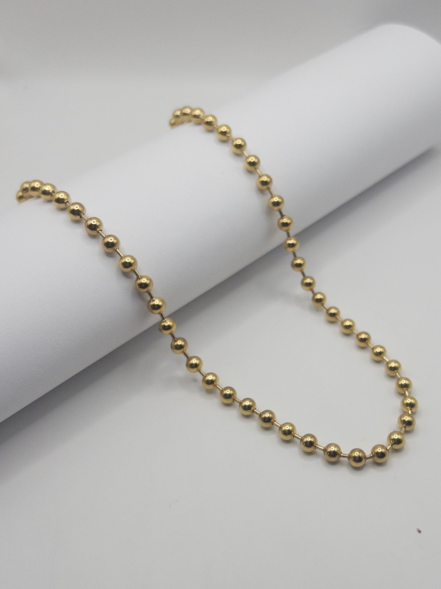 CADENA MILITAR HOMBRE ORO LAMINADO 18K