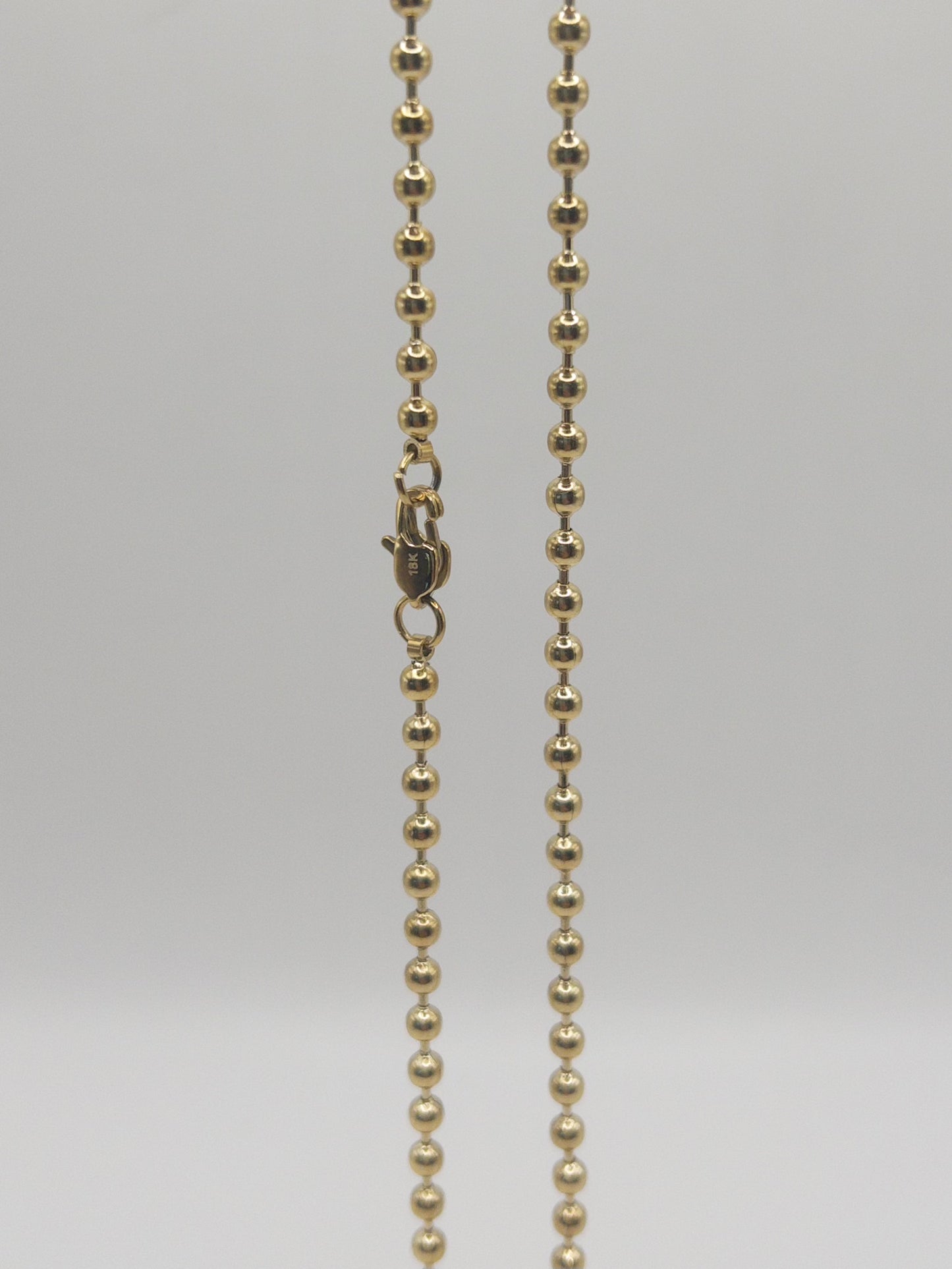 CADENA MILITAR MUJER ORO LAMINADO 18K