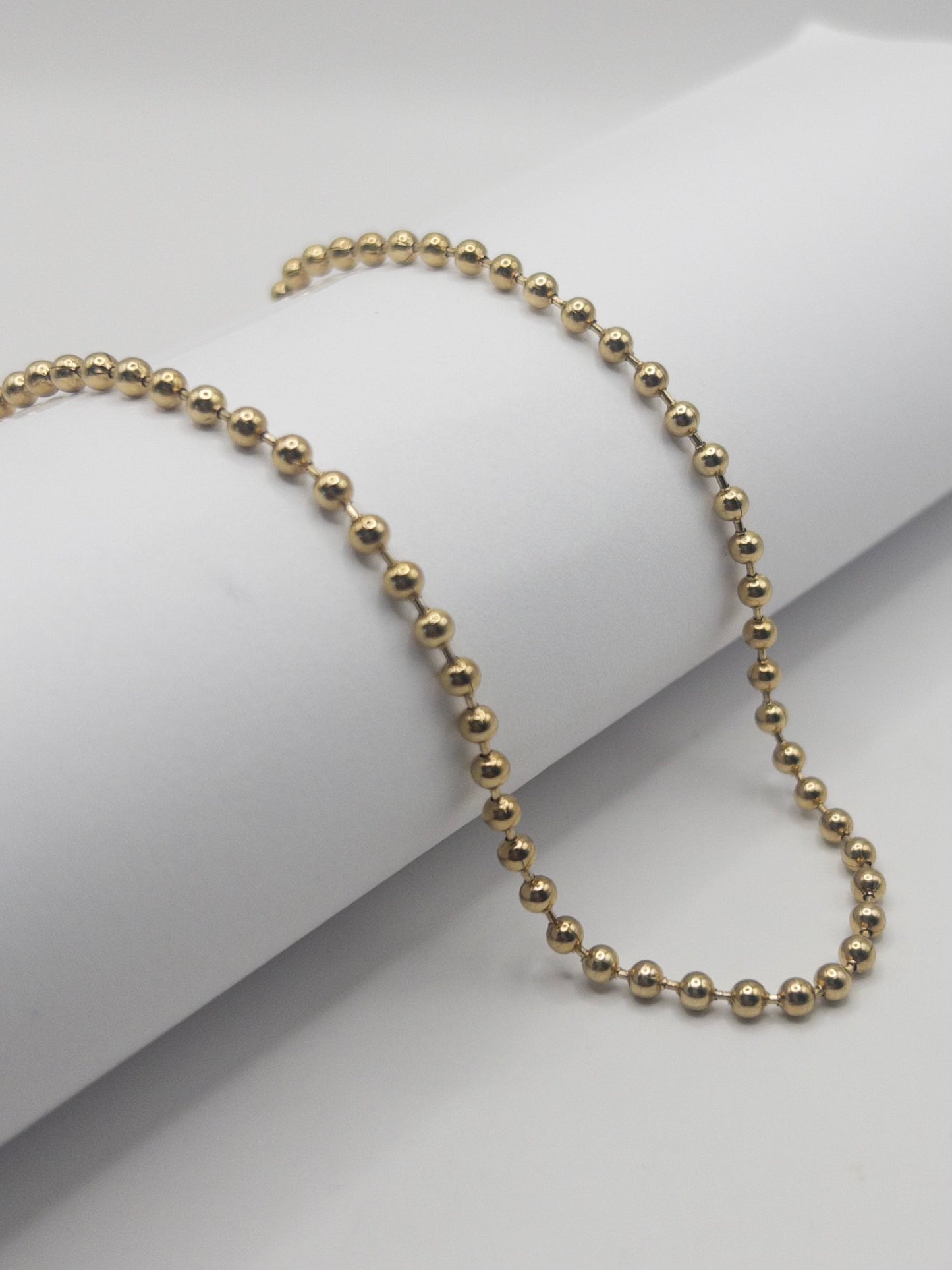 CADENA MILITAR MUJER ORO LAMINADO 18K