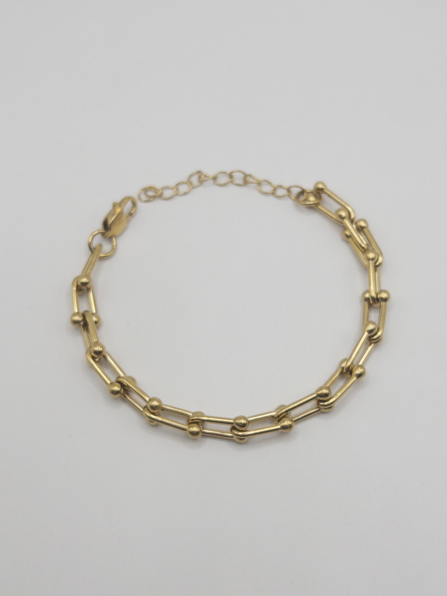 PULSERA ANCLA MUJER ORO LAMINADO 18K